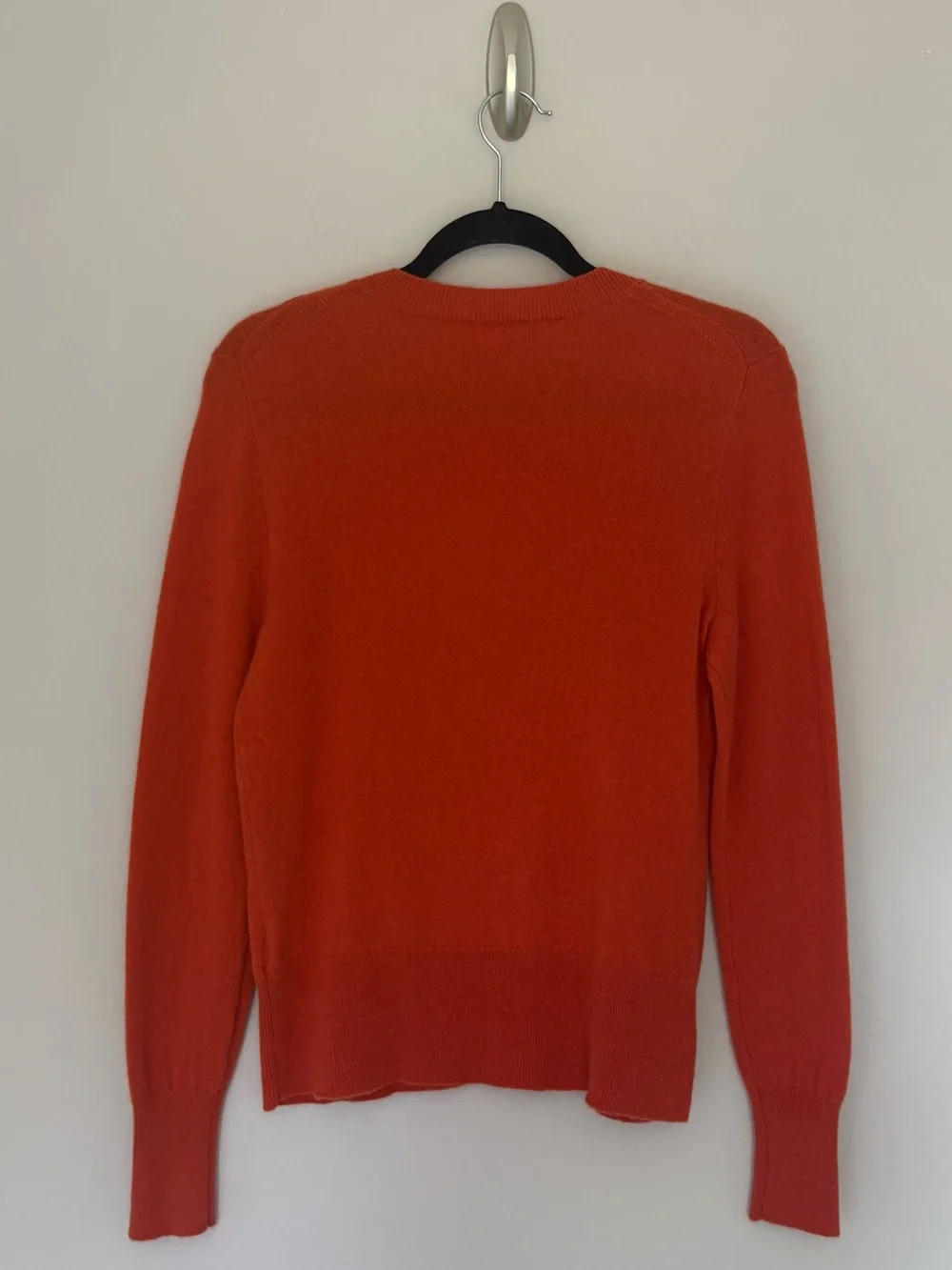 J.Crew 100% Cashmere Crewneck Sweater Burnt Orange Rust Terracotta -  Medium